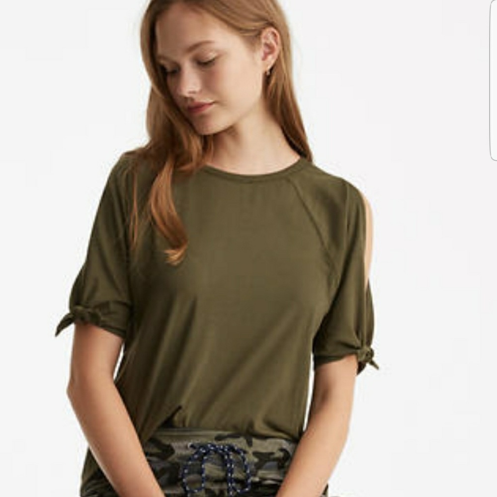 LOU & GREY COLD SHOULDER TEE SMALL